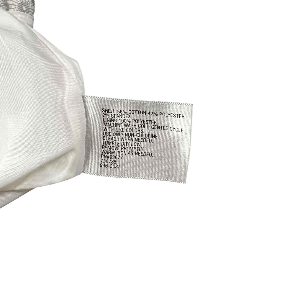 Worthington Womens Blue White Floral Patterned A-line Skirt Size 16W - Picture 8 of 9